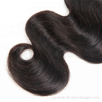 Honest Hair Manufacturer Directly Sell Natural Wave Virgin Brazilian Human Hair Bundles With Lace Frontal Closure